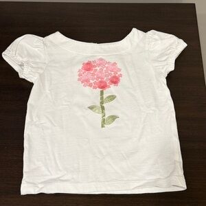 Janie & Jack Floral White Kids Top